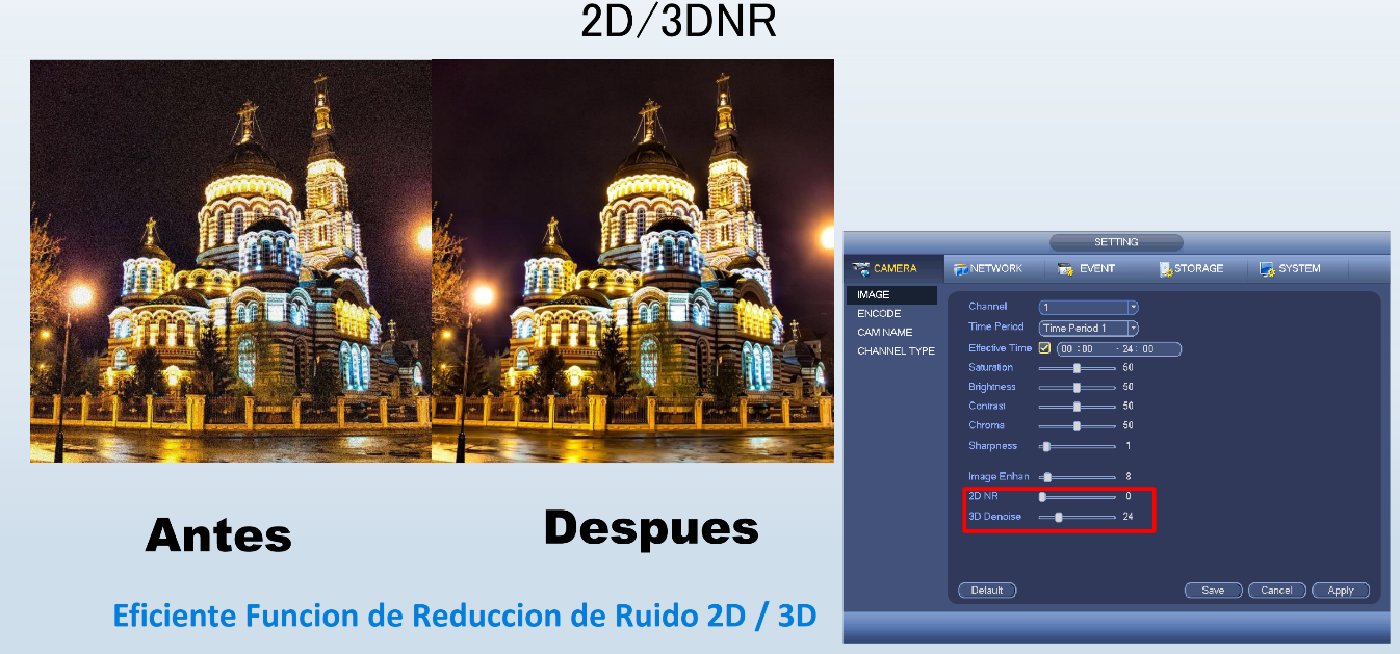 REDUCCIÓN DE RUIDO 2D/3D.